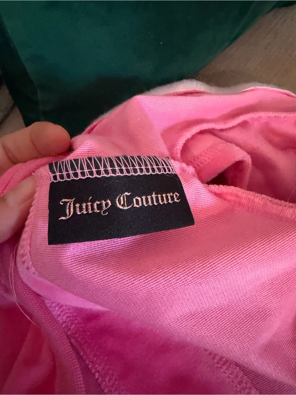 Juicy Couture Hot Pink Studded Crown Dog Hoodie